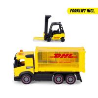 DHL Nákladní auto Volvo FM s vysokozdvižným vozíkem